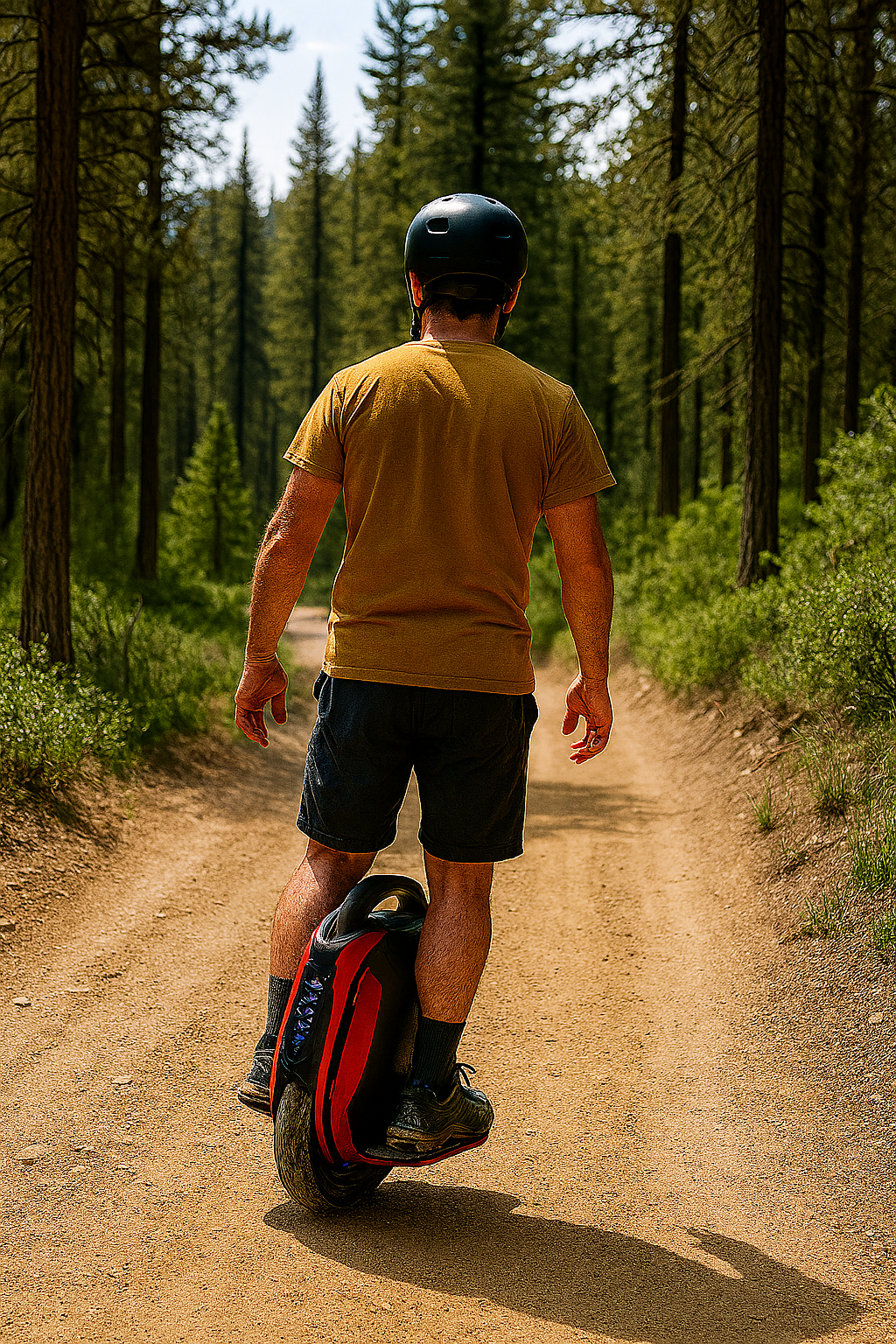 Electric unicycle rider